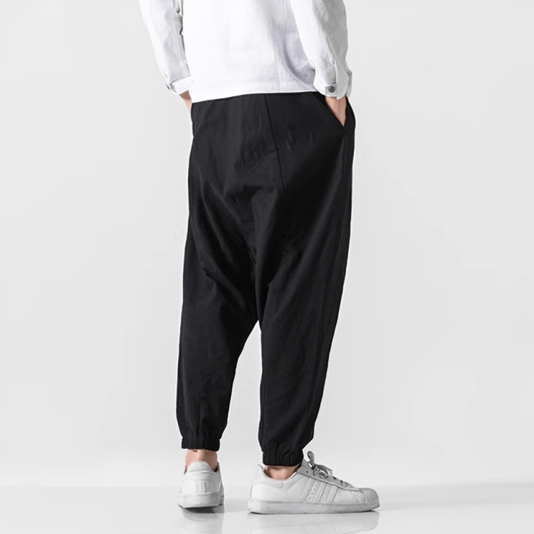 Shun - Pantalon harem confort en coton