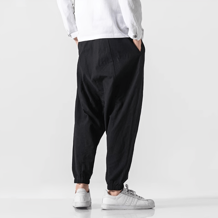 Shun - Pantalon harem confort en coton