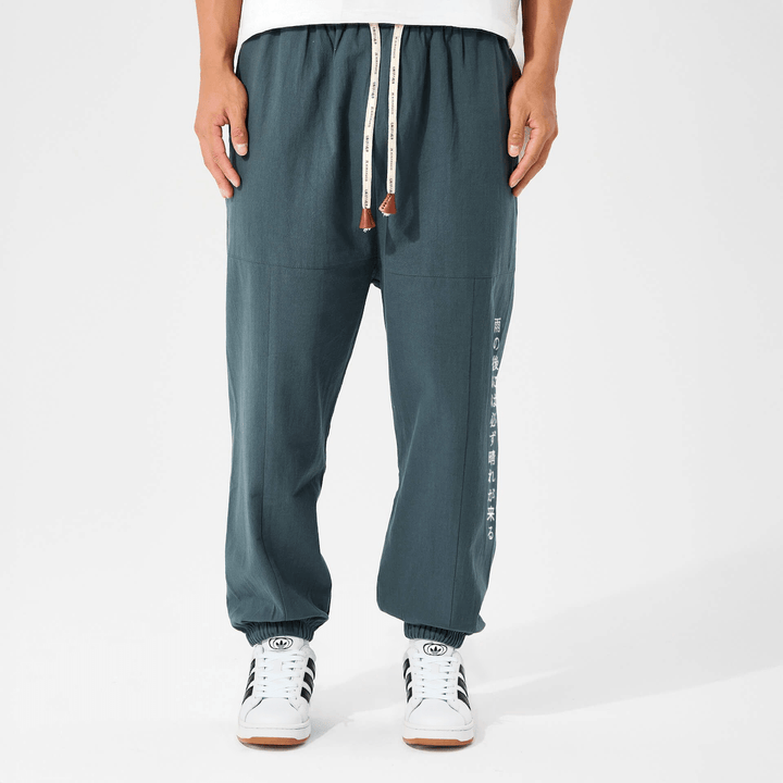 Shun - Pantalon harem confort en coton