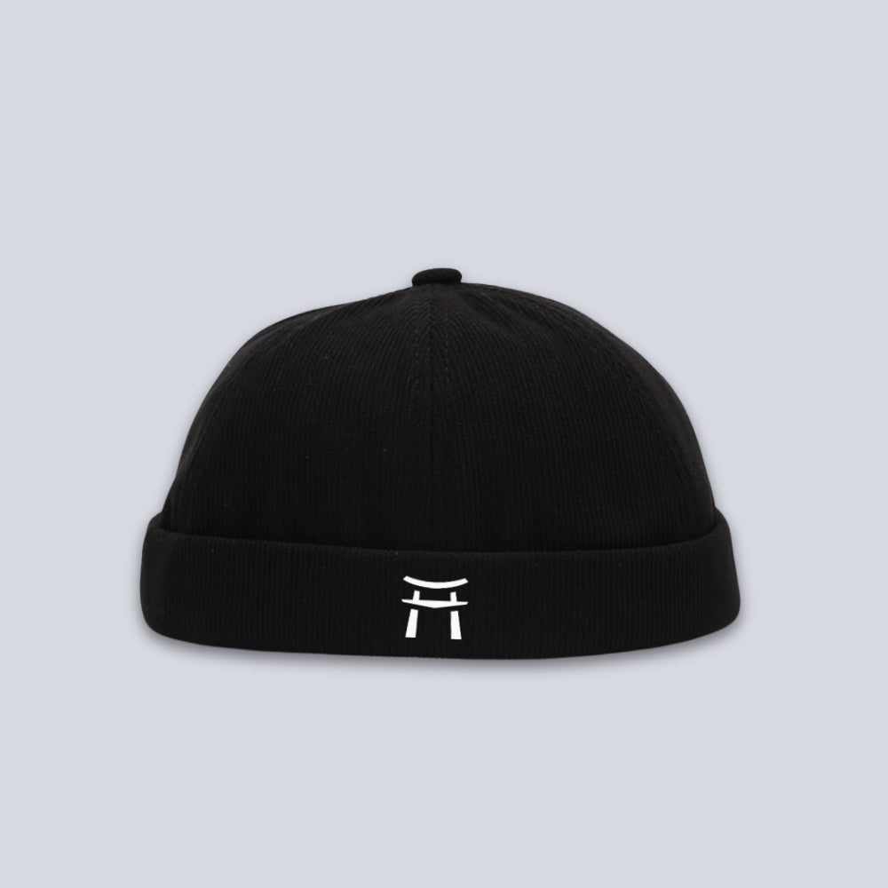 Yakuza Unisex Think Beanie Mütze – Vintage-Look, Baumwolle, One Size