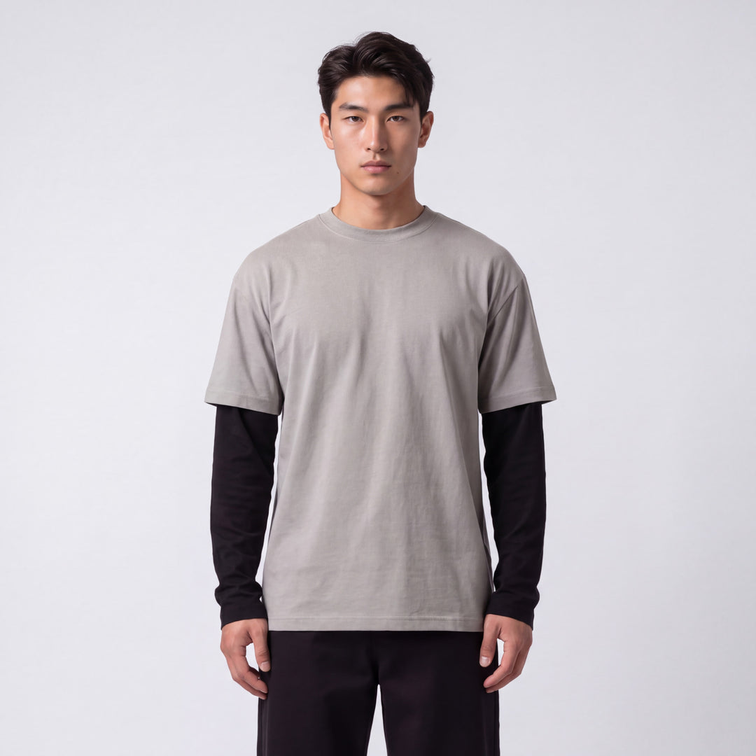 Getsu - Layered Sleeve T-Shirt Japanese Print