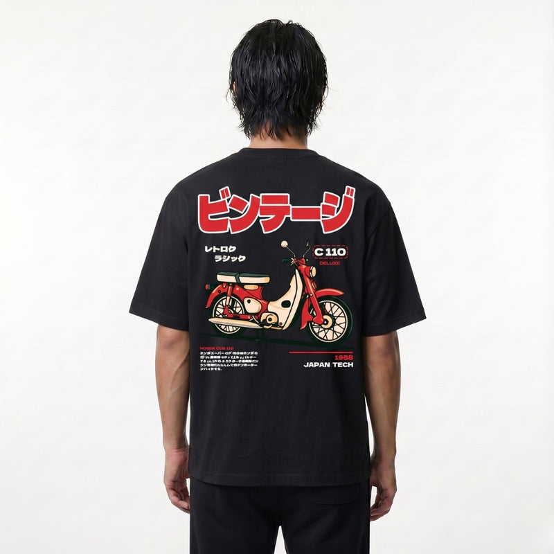 Super Cub - T-shirt japonais oversize