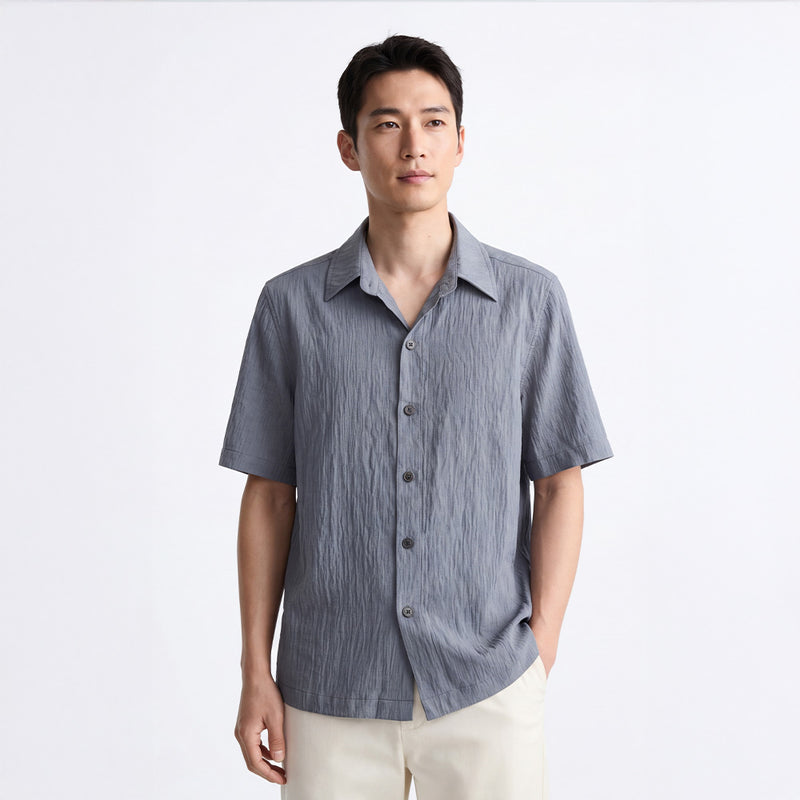 Taiyo - Slim fit short-sleeved shirt