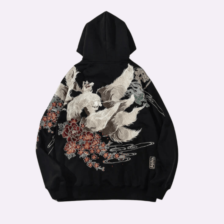 Ookami - Bestickter Hoodie