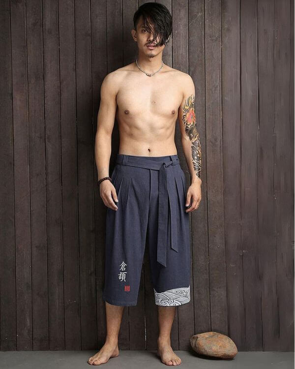 Taro - Pantalon court confort japonais