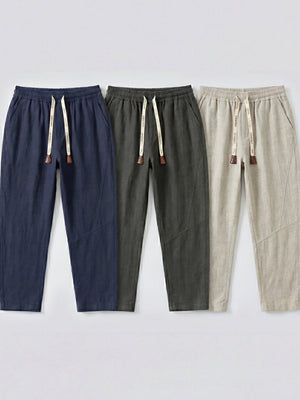 Pakket van 3 x Tsuki - Japanse comfort linnen broek