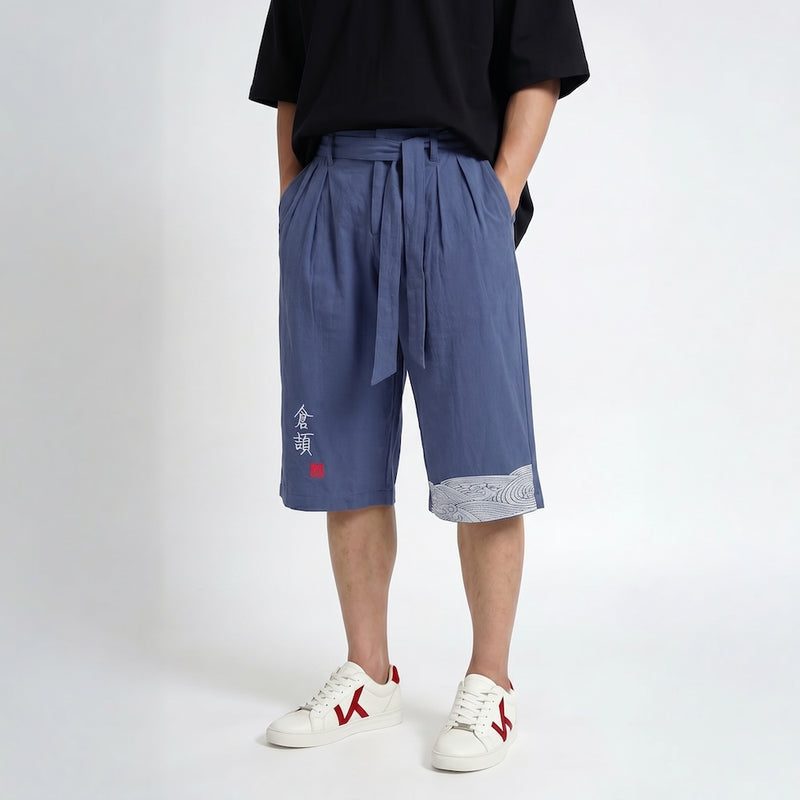 Taro - Pantalon court confort japonais