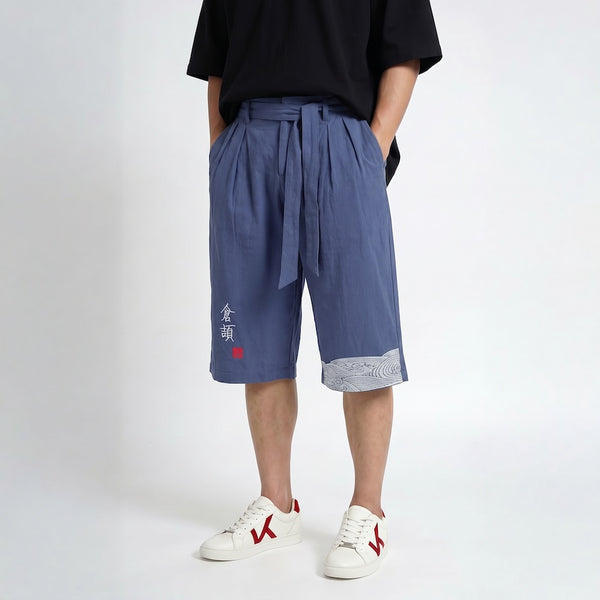 Taro - Pantaloni comfort giapponesi a tre quarti
