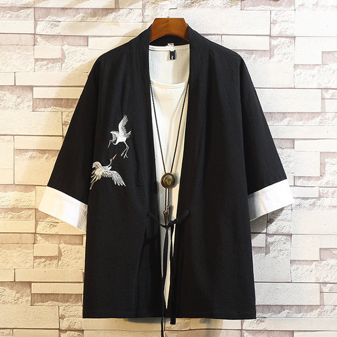 Toshi - Veste kimono brodé