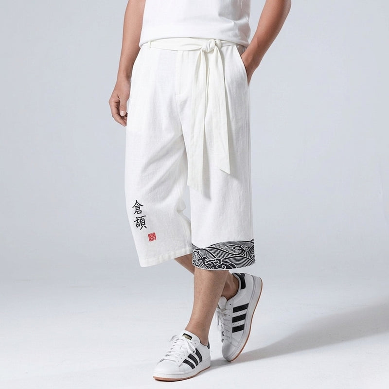 Taro - Pantalon court confort japonais