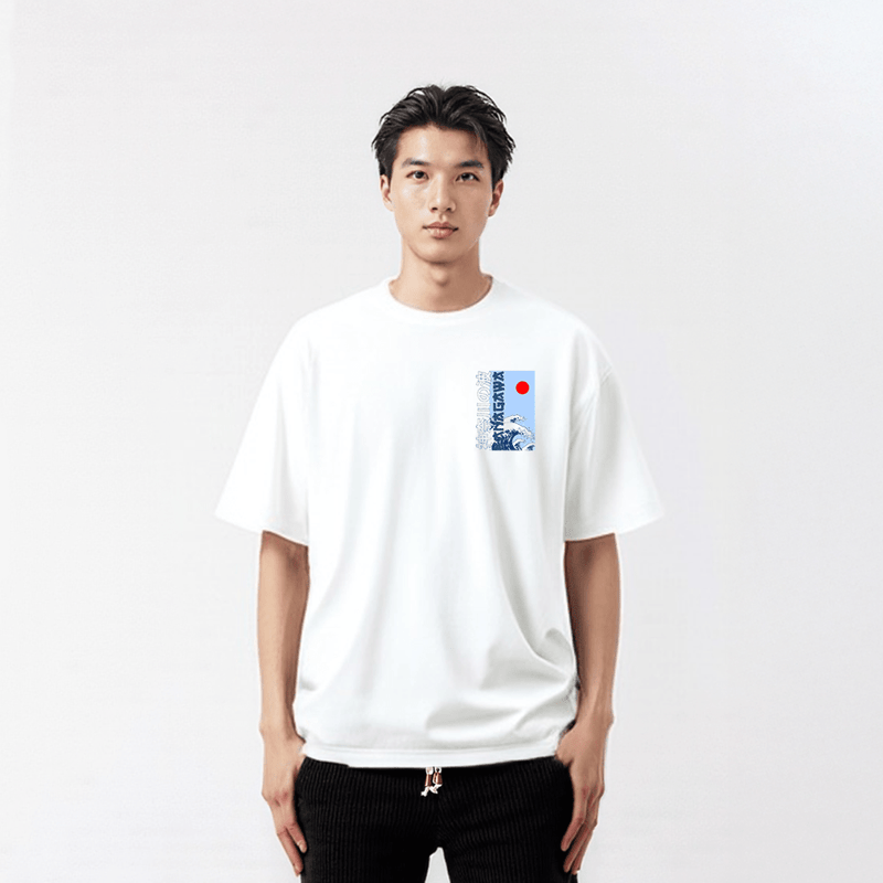 Kanagawa - T-shirt japonais oversize