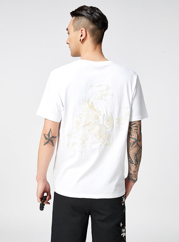 Yunikon - T-shirt Oversize Brodé