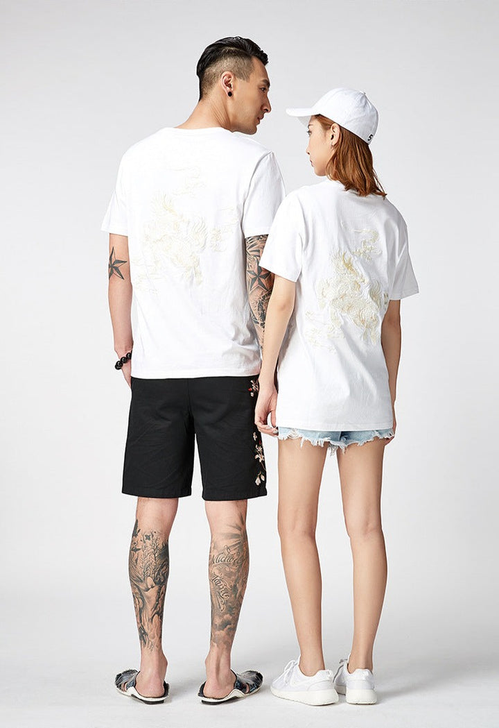 Yunikon - T-shirt Oversize Brodé