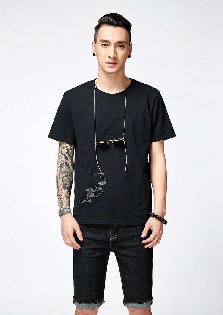 Yunikon - T-shirt Oversize Brodé