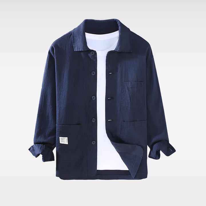 Yoru - Veste-chemise de mi-saison en lin organique