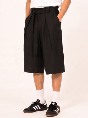 Kaze - Pantalon court plissé japonais