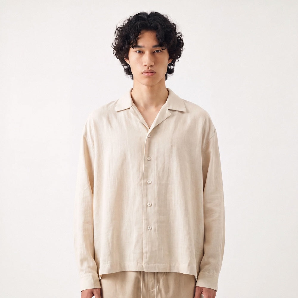 Suna - Japanese Oversize Cropped Shirt