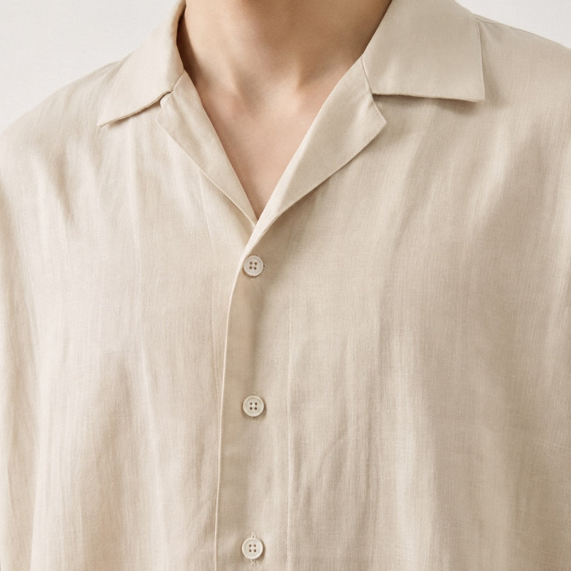 Suna - Japanese Oversize Cropped Shirt