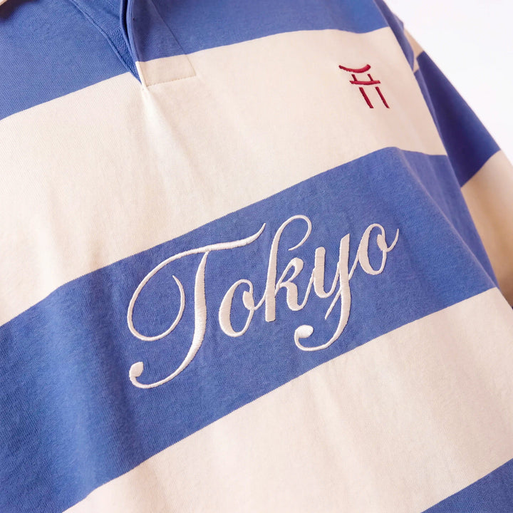 Arashi - Polo de rugby rayé à manches longues