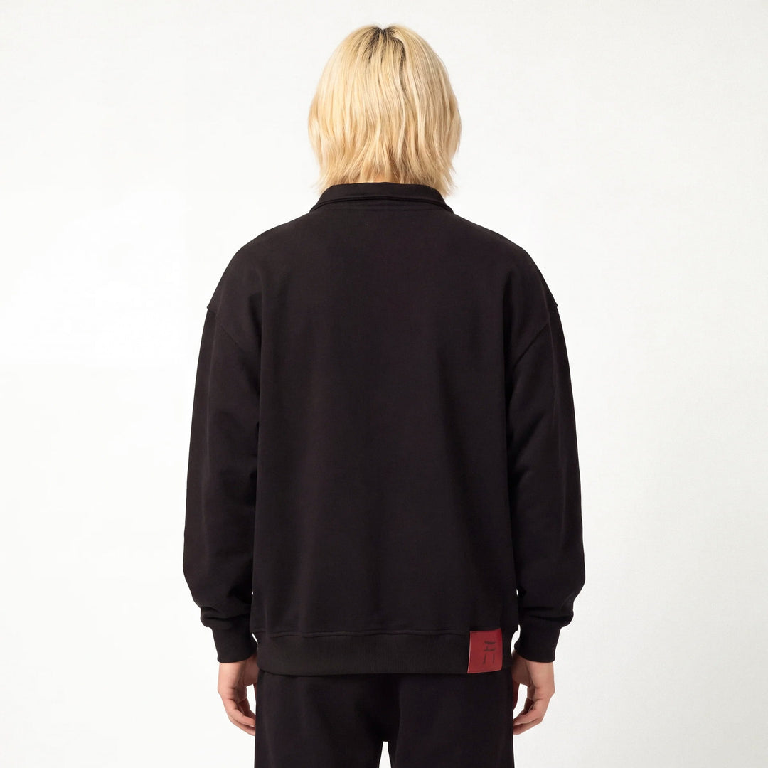 Shin - Sweat demi-zip coupe décontractée