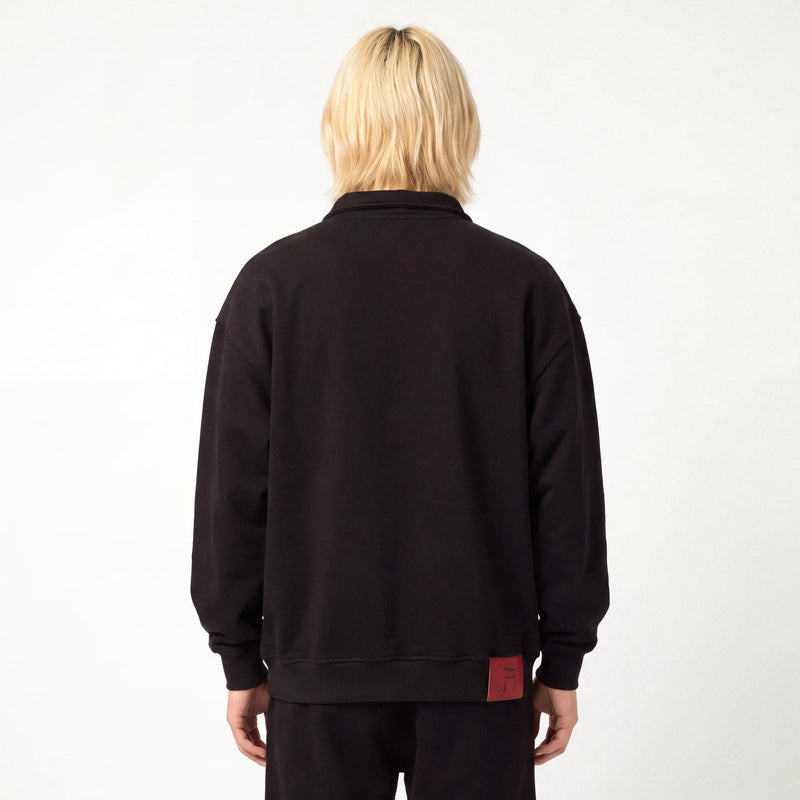 Shin - Half-Zip Relaxed Fit Sweatshirt