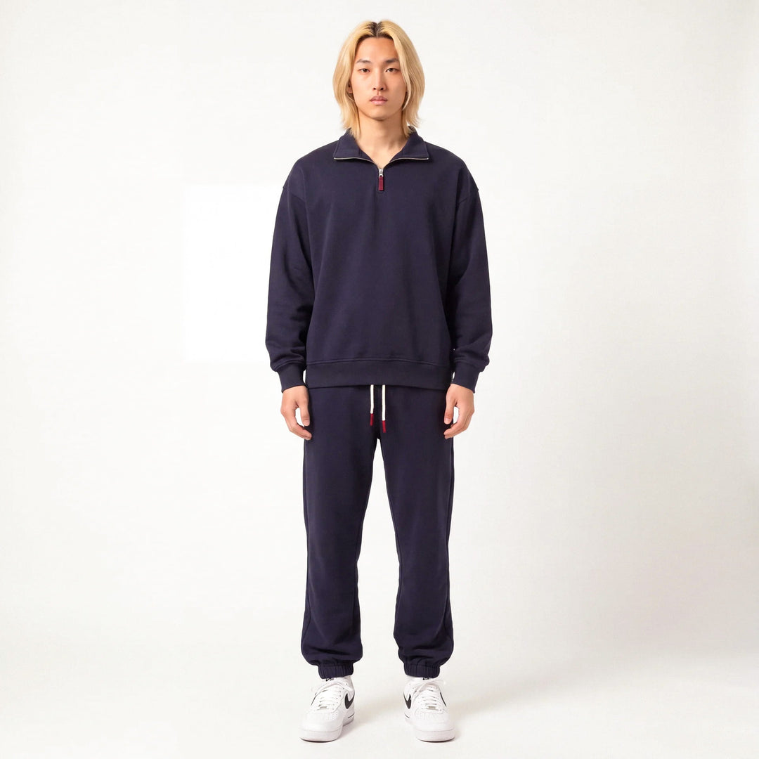 Shin - Sweat demi-zip coupe décontractée