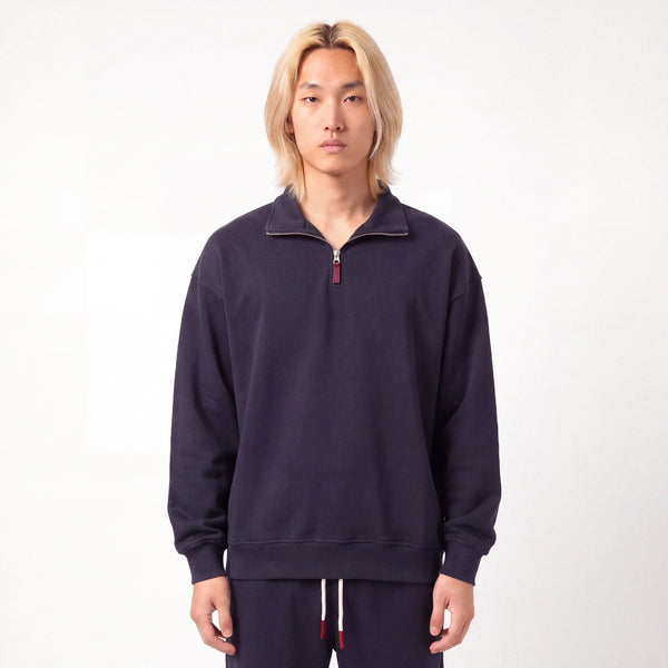 Shin - Sweat demi-zip coupe décontractée