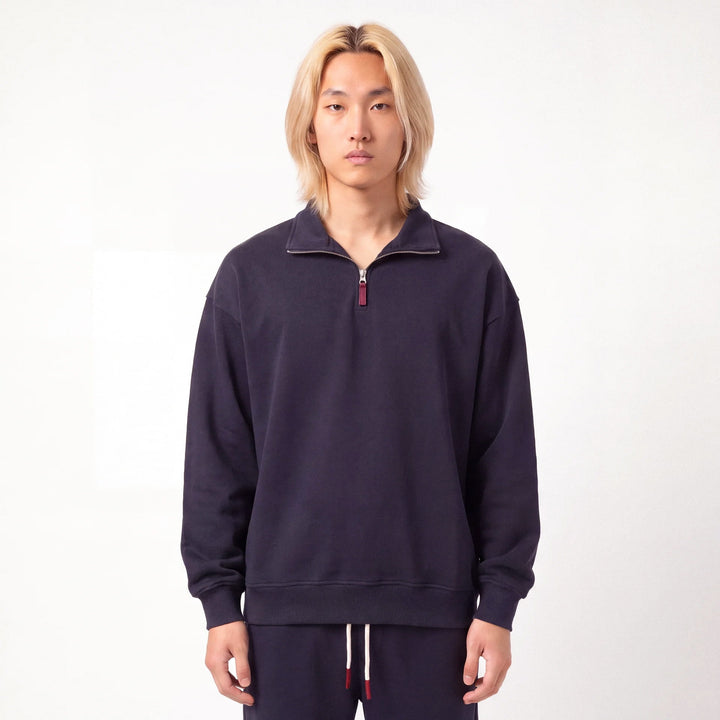 Shin - Sweat demi-zip coupe décontractée