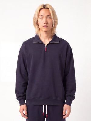 Shin - Sweat demi-zip coupe décontractée