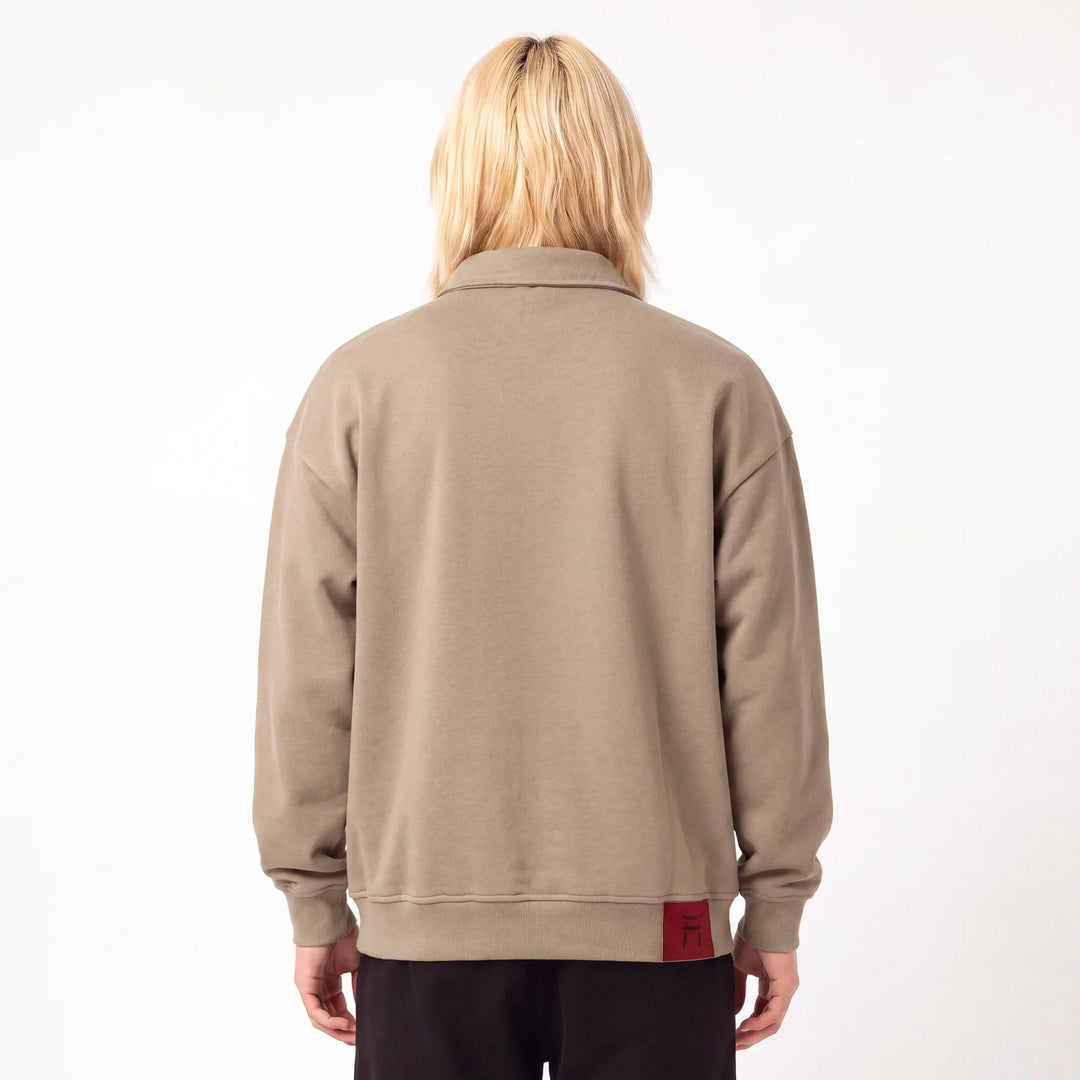 Shin - Sweat demi-zip coupe décontractée