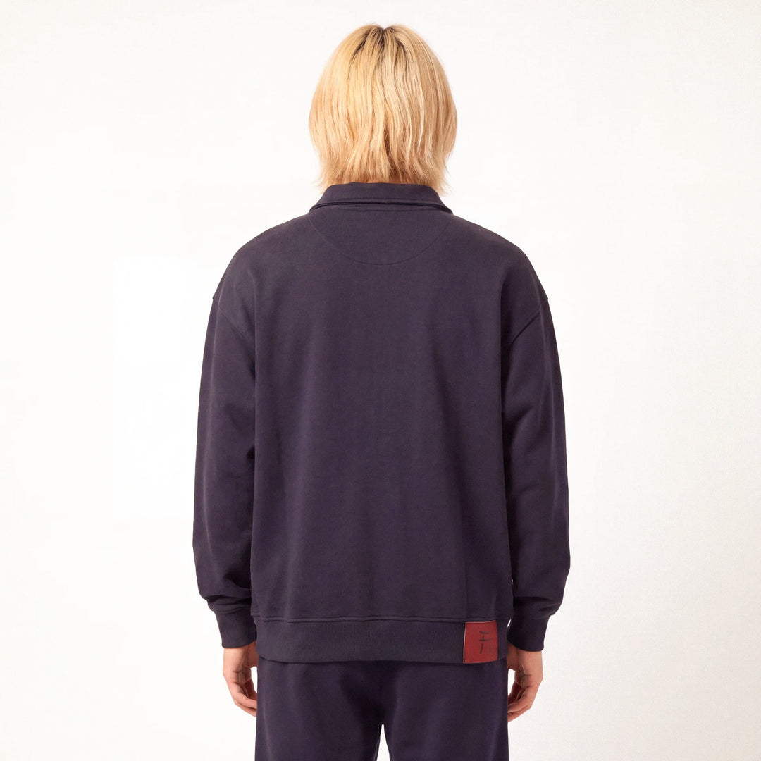 Shin - Sweat demi-zip coupe décontractée