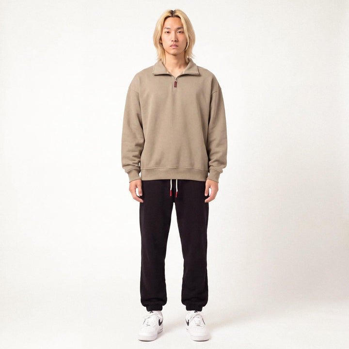 Shin - Sweat demi-zip coupe décontractée
