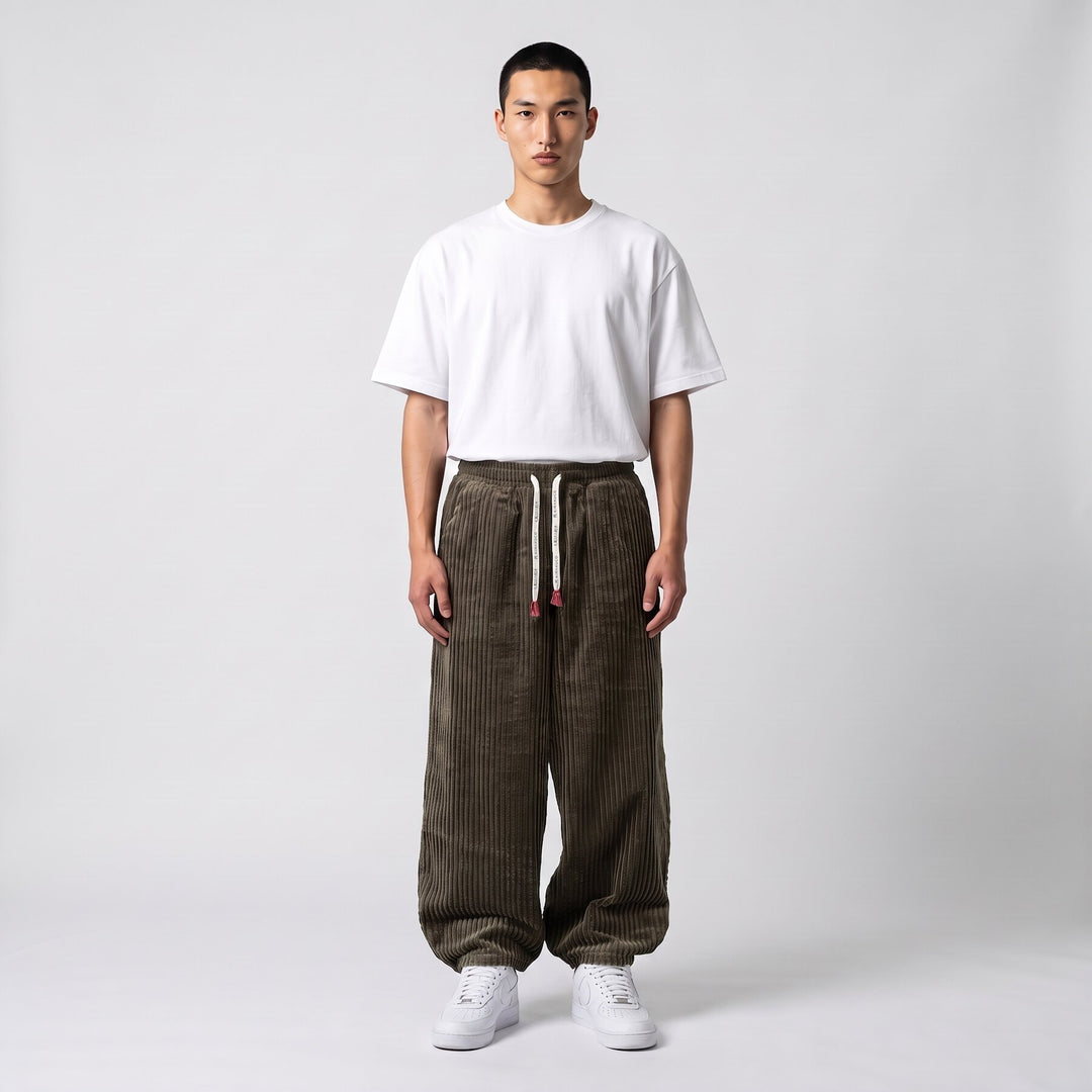 Takashi - Pantalon en velours côtelé