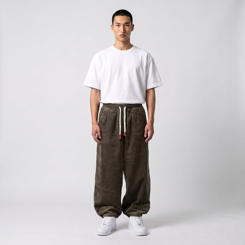 Takashi - Pantalon en velours côtelé
