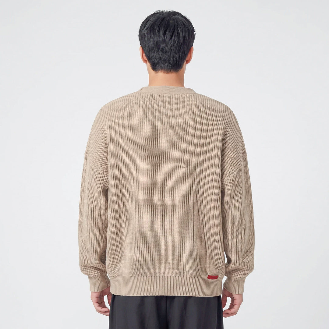Sen - Cardigan en maille oversize boutonné