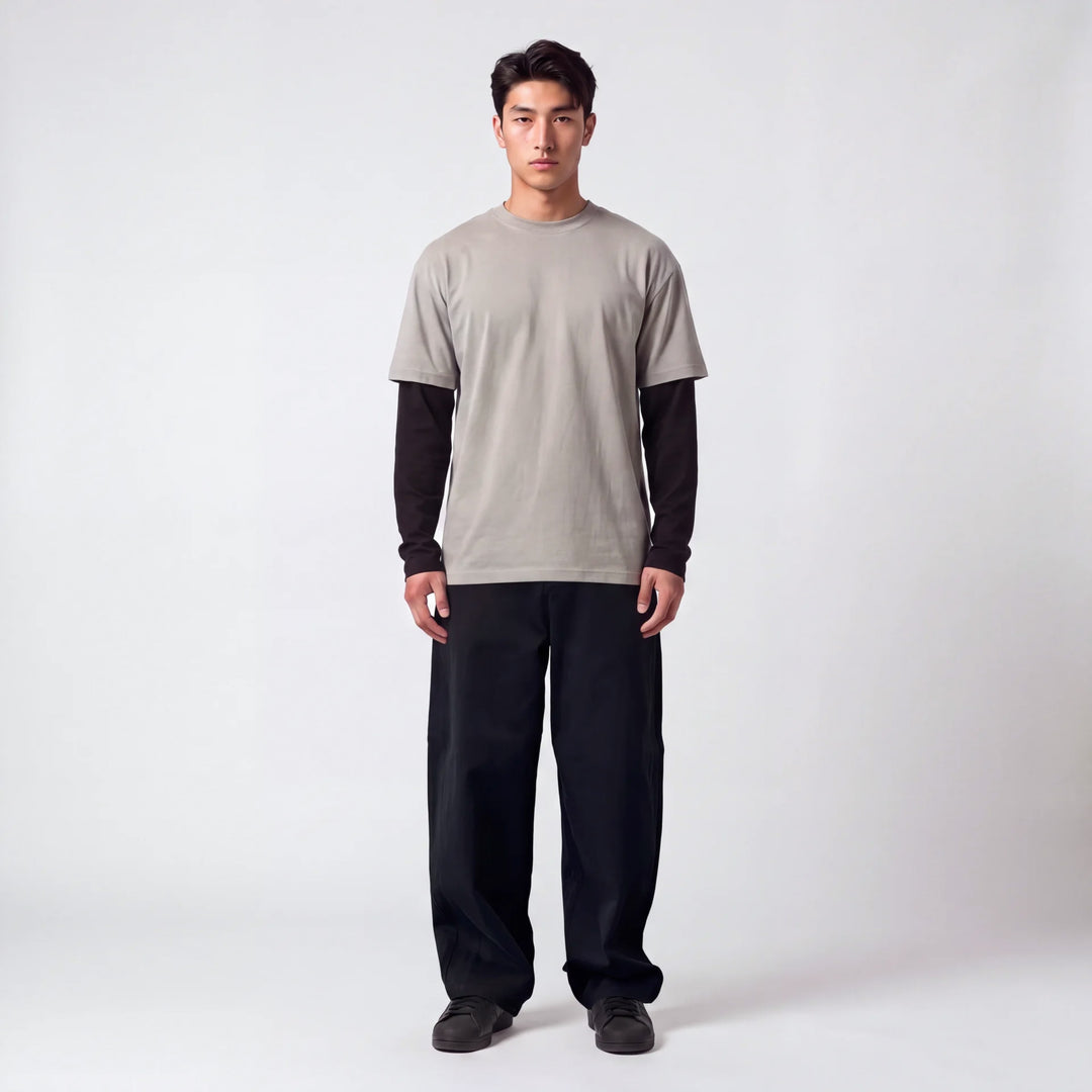 Getsu - Layered Sleeve T-Shirt Japanese Print