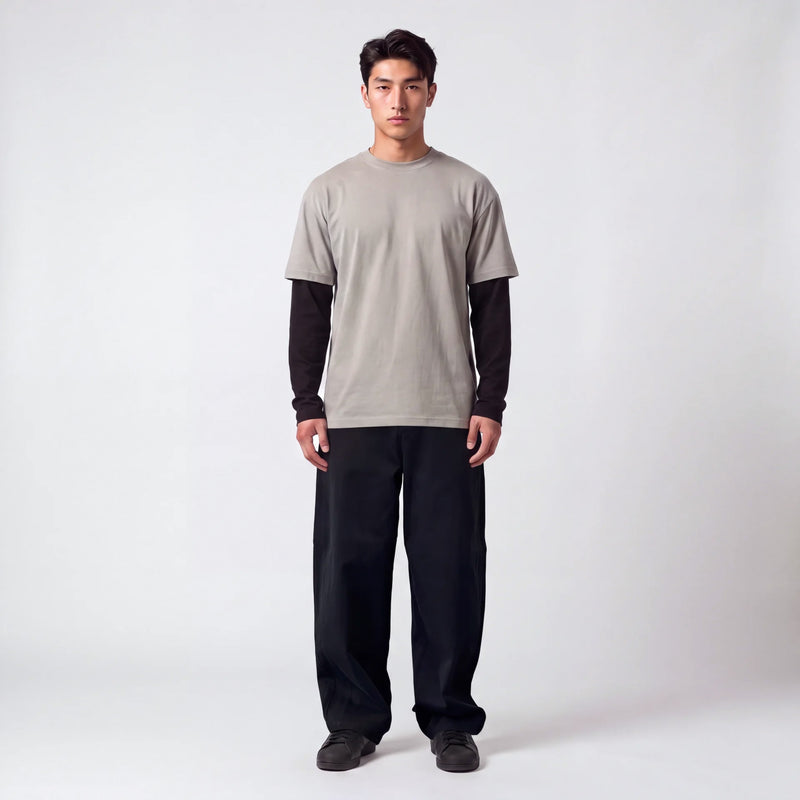 Getsu - Layered Sleeve T-Shirt Japanese Print