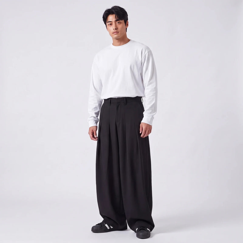 Hibiki - Pantalone plissettato Harajuku