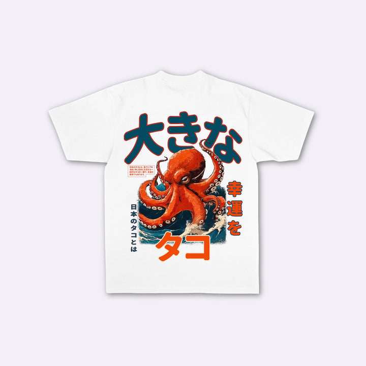 Octopus - T-shirt japonais oversize