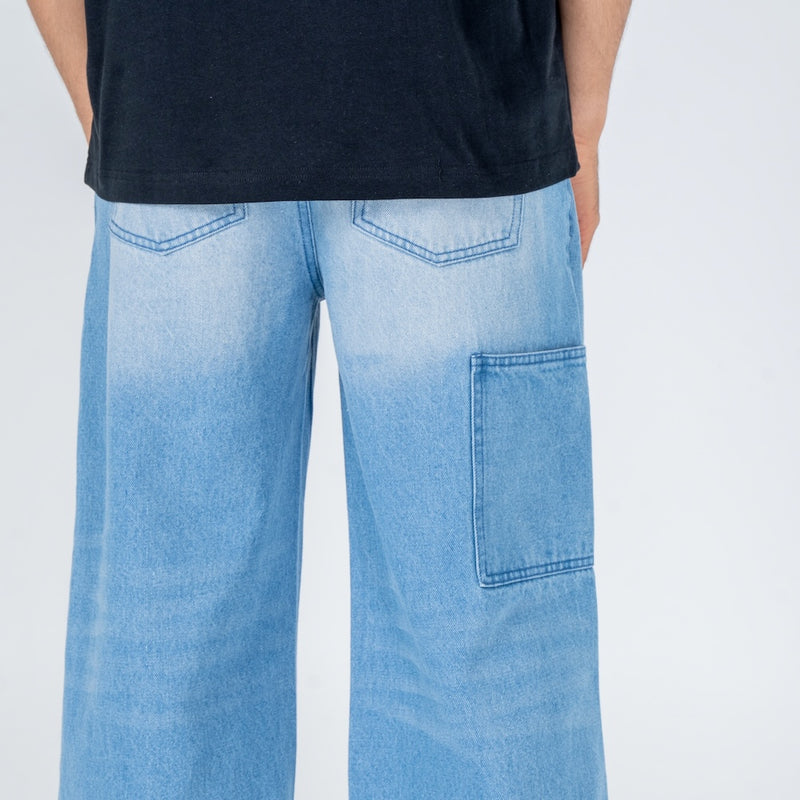 Kami - Pantalon denim baggy japonais
