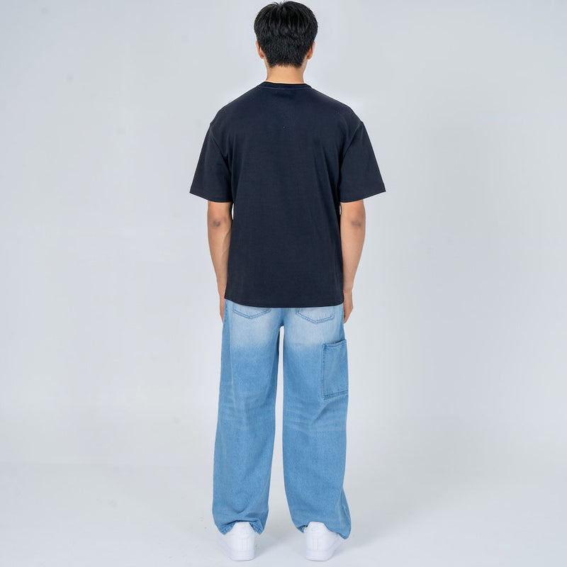 Kami - Pantalon denim baggy japonais
