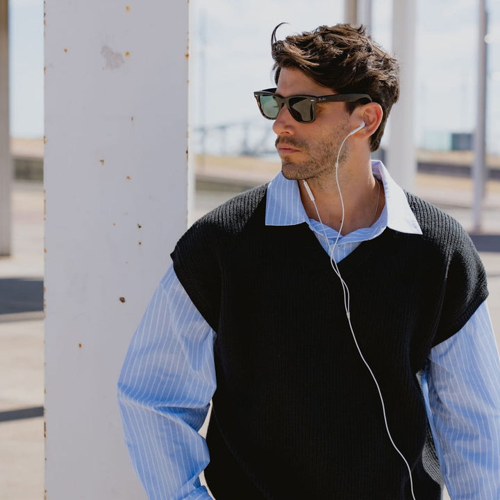 Kenji - Pull sans manches en maille