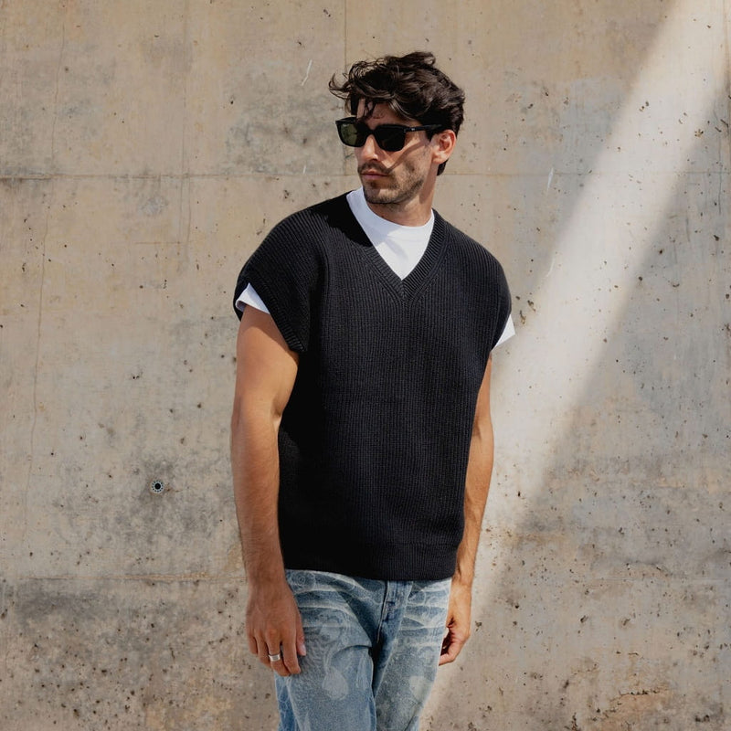Kenji - Pull sans manches en maille