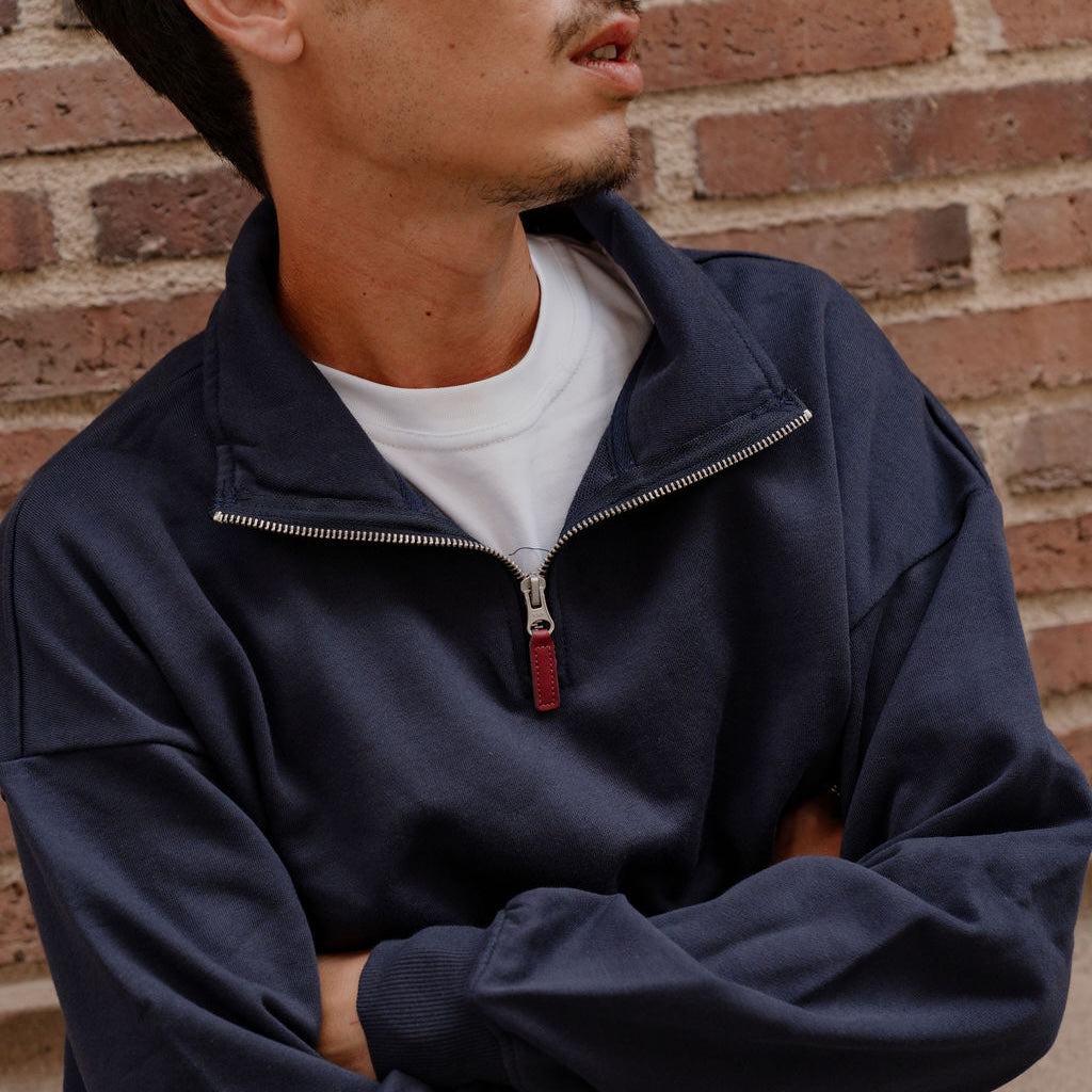 Shin - Sweat demi-zip coupe décontractée