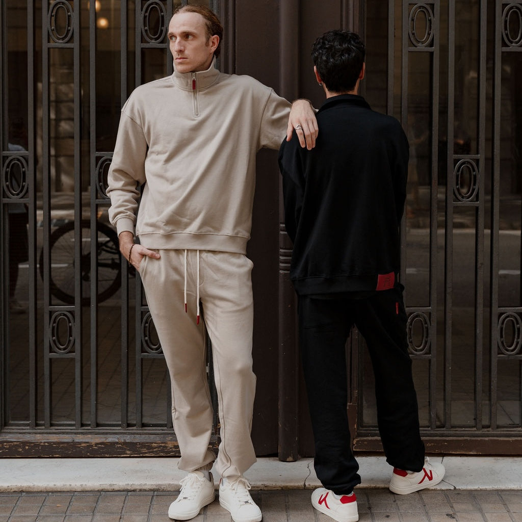 Shin - Sweat demi-zip coupe décontractée