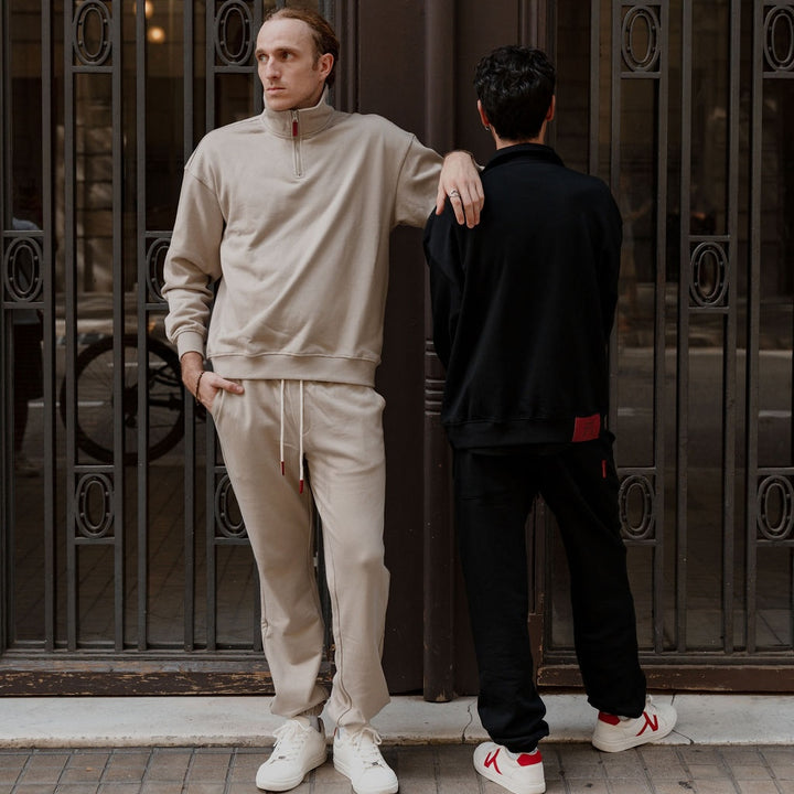 Shin - Sweat demi-zip coupe décontractée