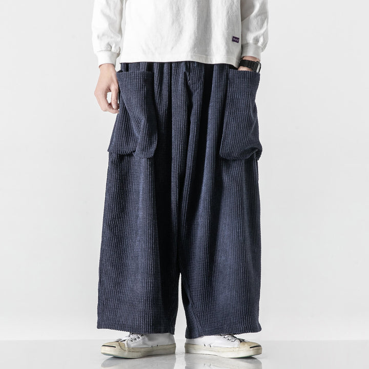 Yuunoya - Pantalon en velours côtelé