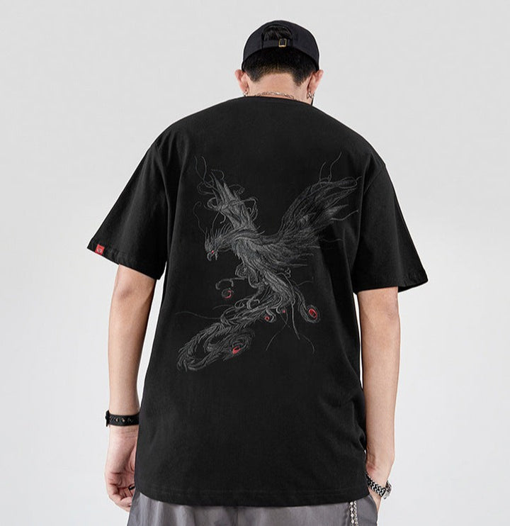 Hoo - T-shirt Oversize Brodé