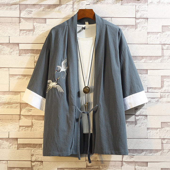 Toshi - Veste kimono brodé