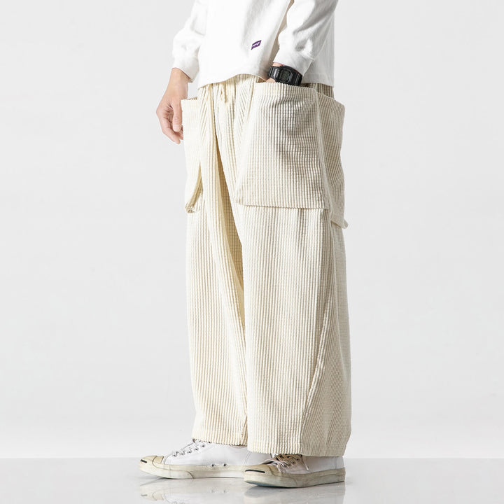 Yuunoya - Pantalon en velours côtelé